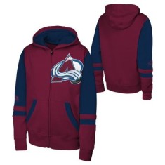 Colorado Avalanche hanorac cu glugă pentru copii Face Off Fz Flc Hd - Dětsk&eacute; S (6 - 8 let)