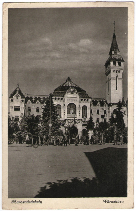 1942 - Targu Mures, Primaria cu stema Ungariei (jud. Mures)