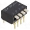 Intrerupator DIP, 2 pozitii, montare THT, 4 sectiuni, C&amp;K - BPA04B