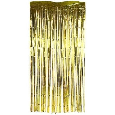 Perdea franjurata, flippy, model decor petrecere, pentru fundal de poze, amenajare colorata a petrecerii, dimensiune 100x200 cm, gold foto