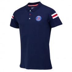 Paris Saint Germain tricou polo Sleeve Stripe blue - S