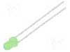 Dioda LED, 3mm, verde, 1560mcd, 7,5mA, 3...15V, OPTOSUPPLY - OSG53144A-VV