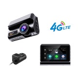 Camera Auto Dubla Fata si Spate, 2K, P85 ,Conexiune 4G Cartela SIM, Transmisie Live, GPS, Control din Aplicatie, G-senzor, Display LCD 3 inch
