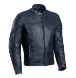 Cumpara ieftin Geaca (jacheta) motociclete barbati piele Urban/Heritage Ixon All season model Spark MS culoare: navy (albastru), M
