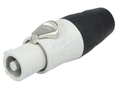 Conector mufă circulară mamă 3 pini 25A foto