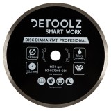 Disc diamantat continuu Detoolz 230 mm, 22.2 mm &ndash; pentru taiere umeda (profesional)