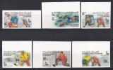 Mauritania 1979 - Jocurile Olimpice - Lake Placid, Hochei pe gheață, Serie NDT + 6 Colite DE LUX NDT, 4 POZE, MNH
