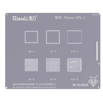 Sita BGA QIANLI QS25 pentru Apple iPhone Series, CPU1 foto