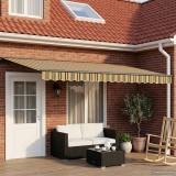 vidaXL Cort electric retractabil Verde, Galben, Antracit 5 x 3 m 3422128