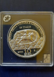 Moneda de argint - 10 Euro &quot;Anul limbii si culturii ruse in Italia&quot;, 2011, Europa