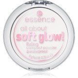 essence All About Soft Glow! Pudră transparentă de fixare pentru o piele mai luminoasa 8 g