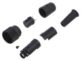 Conector circular BINDER 99 0606 00 03, 3 pini, 150V 7A, mufă mamă IP40 lipire