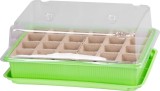 Mini sera pentru rasaduri Strend Pro, 24 celule, 5 piese, 27,5x20,5x7 cm