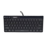 Tastatura Gaming RGB QK501 cu Suport Telefon/Tableta, USB, Iluminare LED, Taste Silentioase, Compatibila Windows/Mac/Linux, Negru