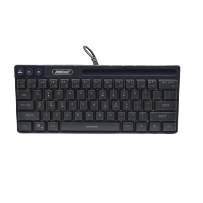 Tastatura gaming cu suport telefon/tableta QK501, RGB foto