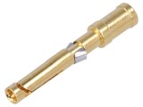Pin Mamă Cupru Aurit 2,5mm2 Crimpat 10A