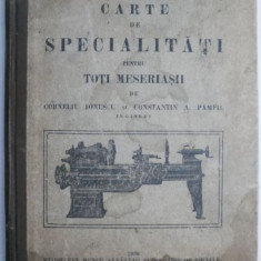 Carte de specialitati – Corneliu Ionescu, Const. Pamfil (putin uzata)