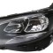 Far Mercedes Clasa E (W213) 03.2016-, partea Stanga, electric, fara inscriptie Mercedes, cu becuri, cu motoras, cu lumini de zi pe LED, tip bec H7+H7