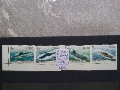 2006-Rusia-Submarine-serie completa-Mi=17$-MNH foto