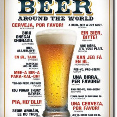 Placa metalica - How to Order a Beer - 30x40 cm