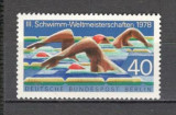 Berlin.1978 C.M. de natatie SB.864, Nestampilat