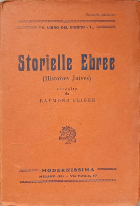 STORIELLE EBREE. HISTOIRES JUIVES-RAYMOND GEIGER-236920