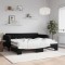 vidaXL Pat de zi cu extensie, negru, 90x200 cm, catifea 3197067