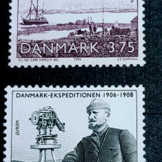 Danemarca 1994, Europa Cept,expediție,meteorologie,vapoare,serie nestampilata