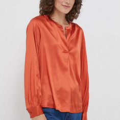 Mos Mosh bluza femei, culoarea portocaliu, neted