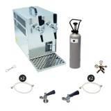 Set complet - dozator bere - Ladă de bere, 2 litri 60 litri/h, Cupla butoi bere: Type G; Cupla butoi bere 2: fără
