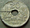 Moneda istorica 20 CENTIMES - FRANTA, anul 1942 * cod 2914 = exfoliere, Europa, Zinc