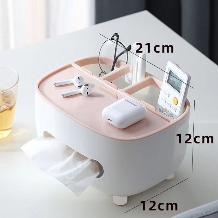 Desktop tissue box+pink