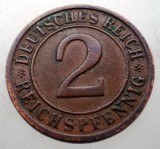2.675 GERMANIA WEIMAR 2 REICHSPFENNIG 1936 D, Europa, Bronz