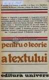 Cumpara ieftin Pentru o teorie a textului - 1980 - Colectiv (N58)