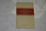 Codul de procedura penala - Ministerul Justitiei - 1958