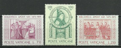 Vatican 1975 - 500th Anniversary of the Library of Vatican serie foto