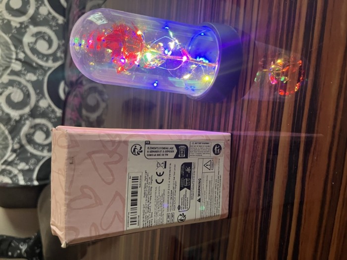 Decorațiune trandafir cu lumina