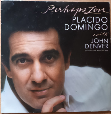 Disc Vinil - Placido Domingo With John Denver - Perhaps Love-CBS-CBS 73592 foto