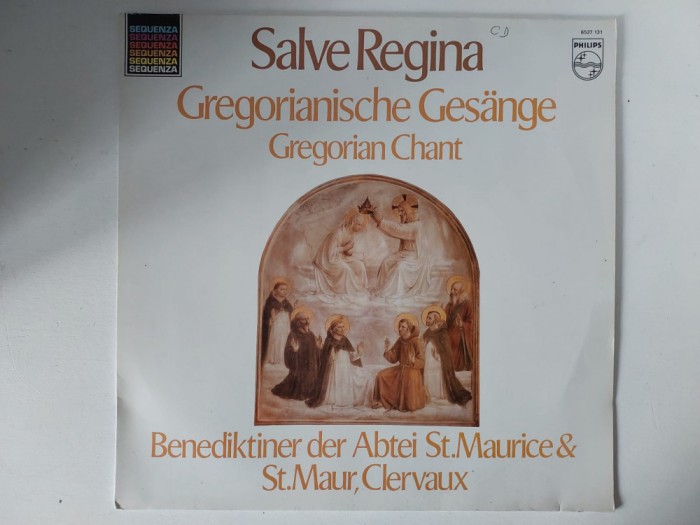 Salve Regina - Gregorianische Ges&auml;nge - Gregorian Chant, vinil, LP, Philips, NM