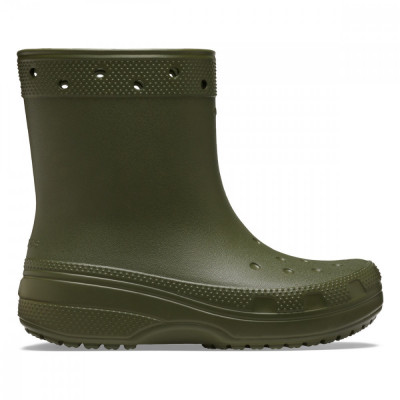 Cizme Crocs Classic Rain Boot Verde - Army Green foto