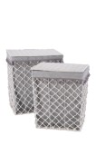 Cumpara ieftin Set 2 cosuri rufe gri 40 x 30 x 46, 45 x 35 x 51 cm