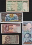 Set 5 bancnote de prin lume adunate (cele din imagini) #75, Africa