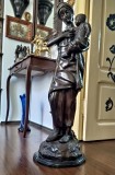 statueta bronz 1m