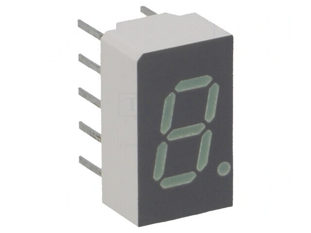 Afișaj LED 7 Segmente Verde 7,62mm