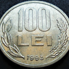 Moneda 100 LEI - ROMANIA, anul 1993 * cod 1541 B