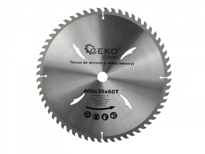 Disc pentru lemn 400x30x60T, GEKO G78157