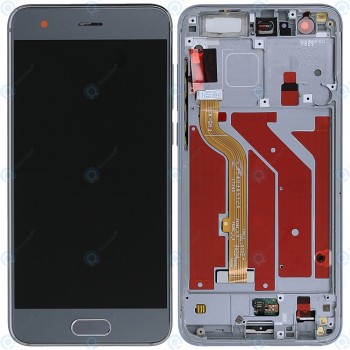 Huawei Honor 9 (STF-L09) Capac frontal modul display + LCD + digitizer gri foto