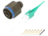 Conector militar 9mm Series III oliv