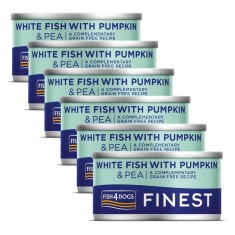 FISH4DOGS Finest White Fish with Pumpkin 6 x 85 g foto