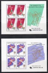 Coreea de Sud 1986 - Jocurile Olimpice - Seul, 2 Blocuri (cota 24 Euro), MNH